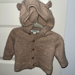 Quince Cashmere Baby Hoodie Cardigan